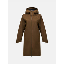 Parka damska PEAK PERFORMANCE Treeline HIPE 2.5L Shell Parka brązowa
