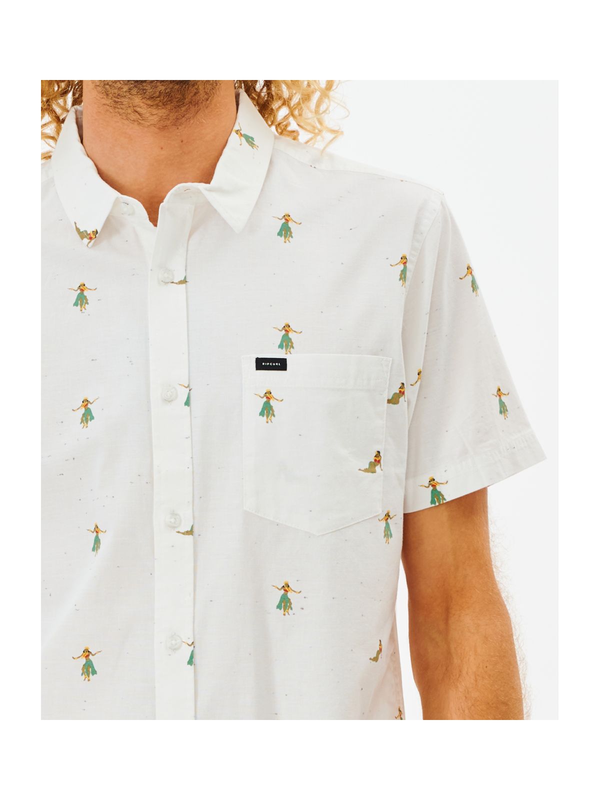 Koszula RIP CURL Hula Breach S/S Shirt biały