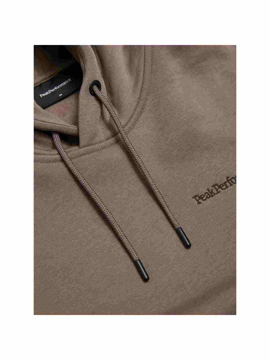 Bluza z kapturem męska PEAK PERFORMANCE Original Small Logo Hood brązowa
