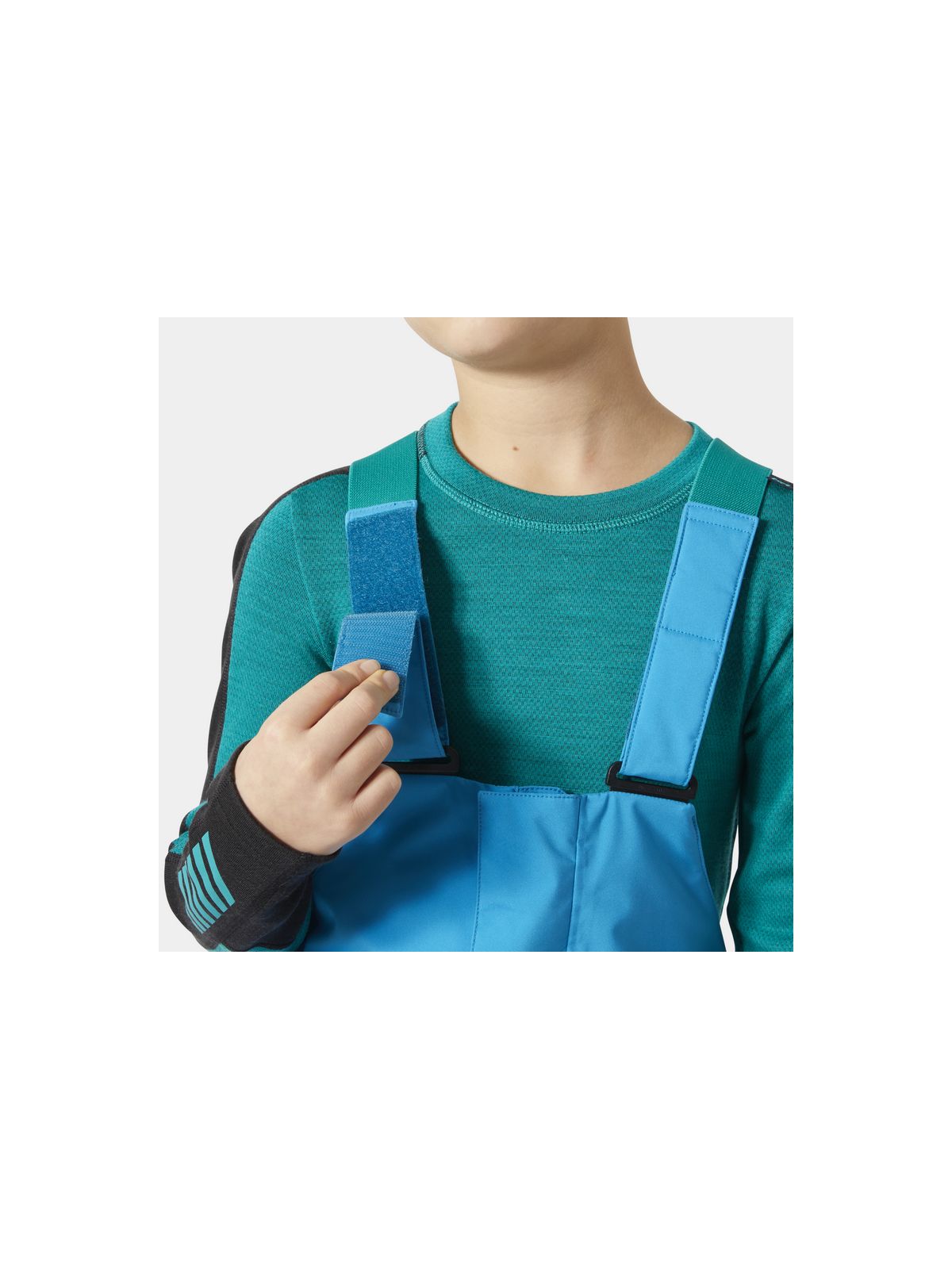 Spodnie narciarskie dziecięce HELLY HANSEN Jr Summit 2.0 Bib Pant kolor niebieski