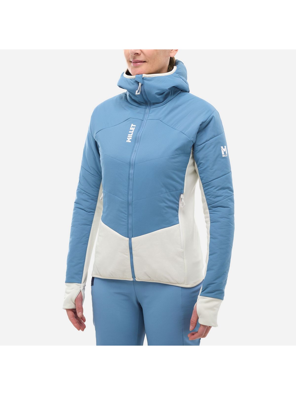 Kurtka narciarska MILLET MHITE PRIMALOFT HOODIE niebieska