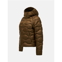Kurtka damska PEAK PERFORMANCE Helium Nova Down Hood Jacket brązowa
