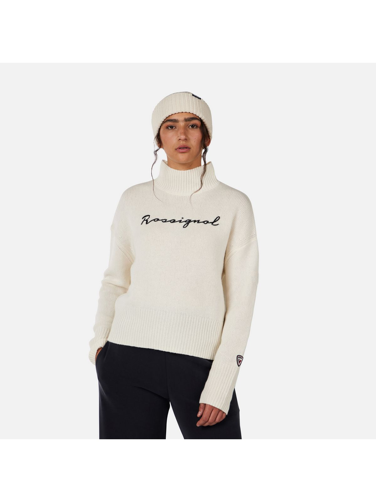 Sweter damski ROSSIGNOL W SIGNATURE SWEATER biały