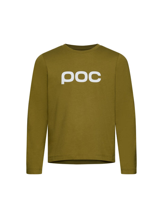Koszulka longsleeve dla dzieci POC L/S Tee Jr zielony
