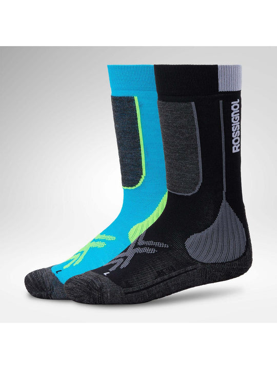 Skarpety juniorskie ROSSIGNOL Jr Essential 2 Pack Ski Socks czarne
