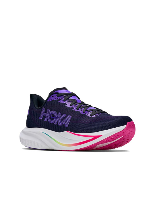 BUTY do biegania męskie HOKA M MACH 7 czarno fioletowe
