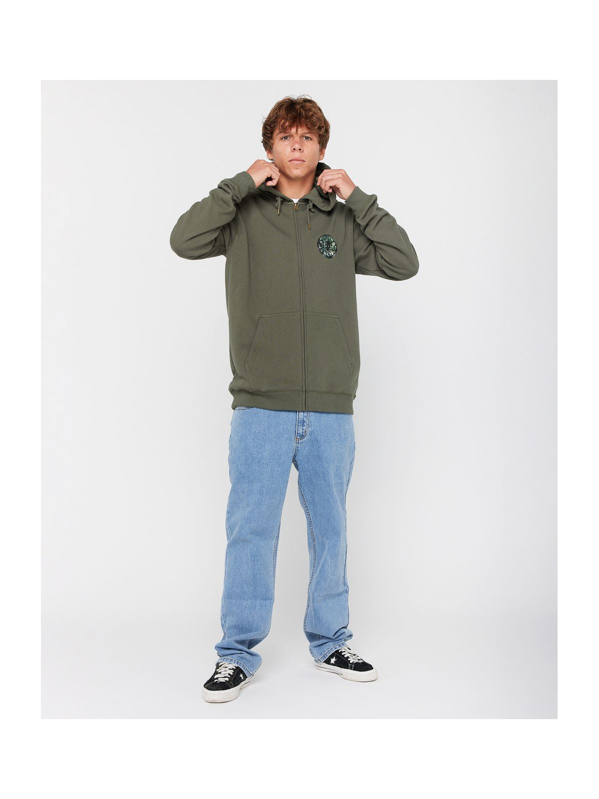 Bluza RIP CURL WETTIE PASSAGE ICON ZIP THRU zielona