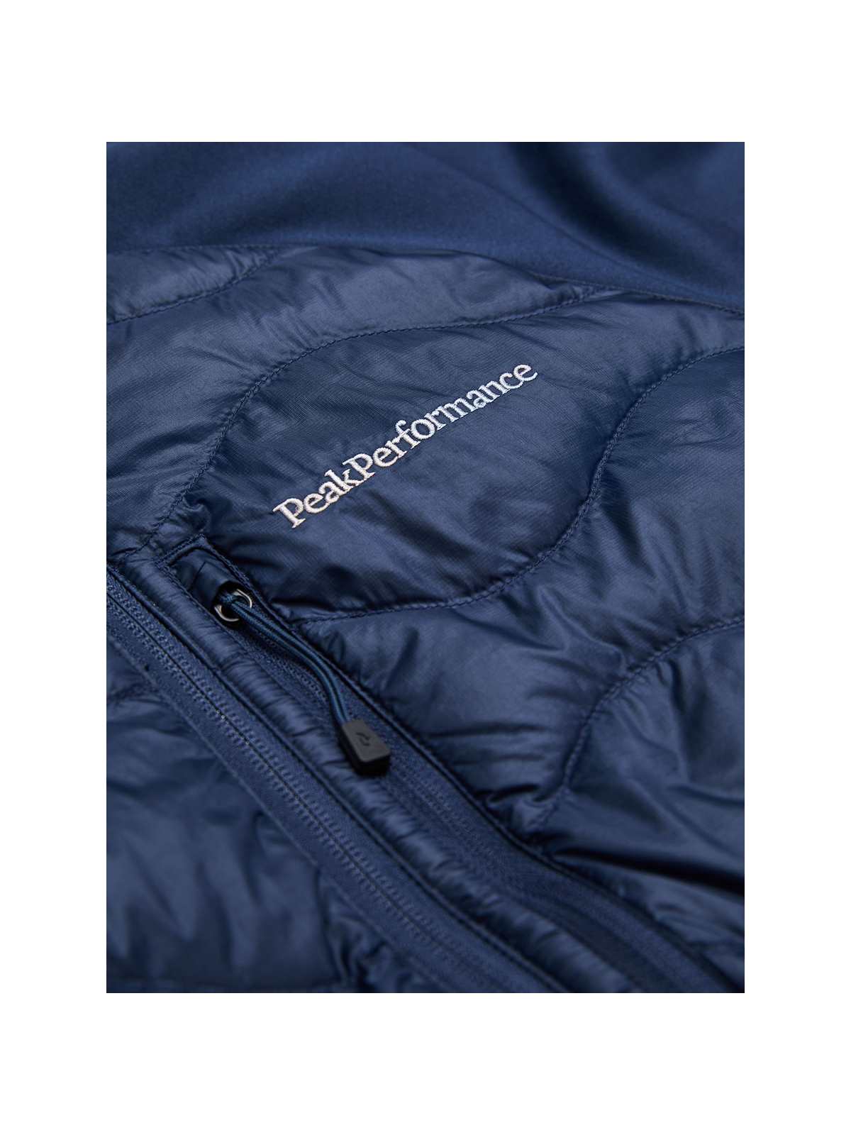 Kurtka puchowa męska Peak Performance M Helium Down Hybrid Hood granatowy