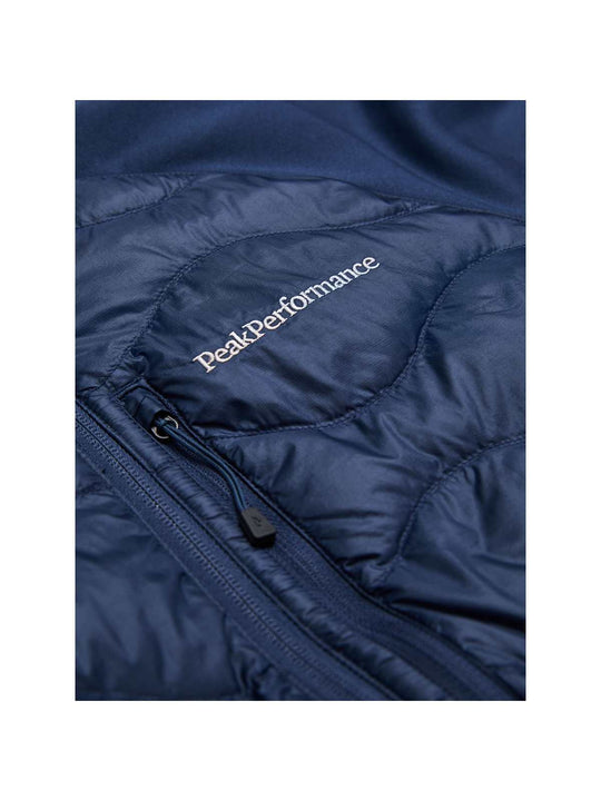 Kurtka puchowa męska Peak Performance M Helium Down Hybrid Hood granatowy

