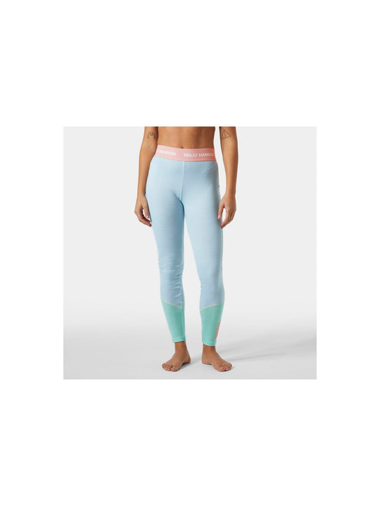 Legginsy damskie HELLY HANSEN W Lifa Merino Midweight Pant kolor niebieski
