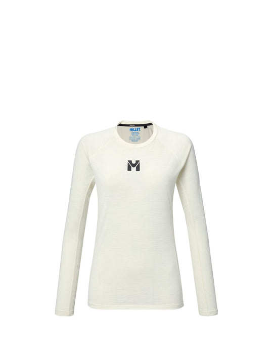 Koszulka damska MILLET Trilogy Wool Ts Ls W beżowa
