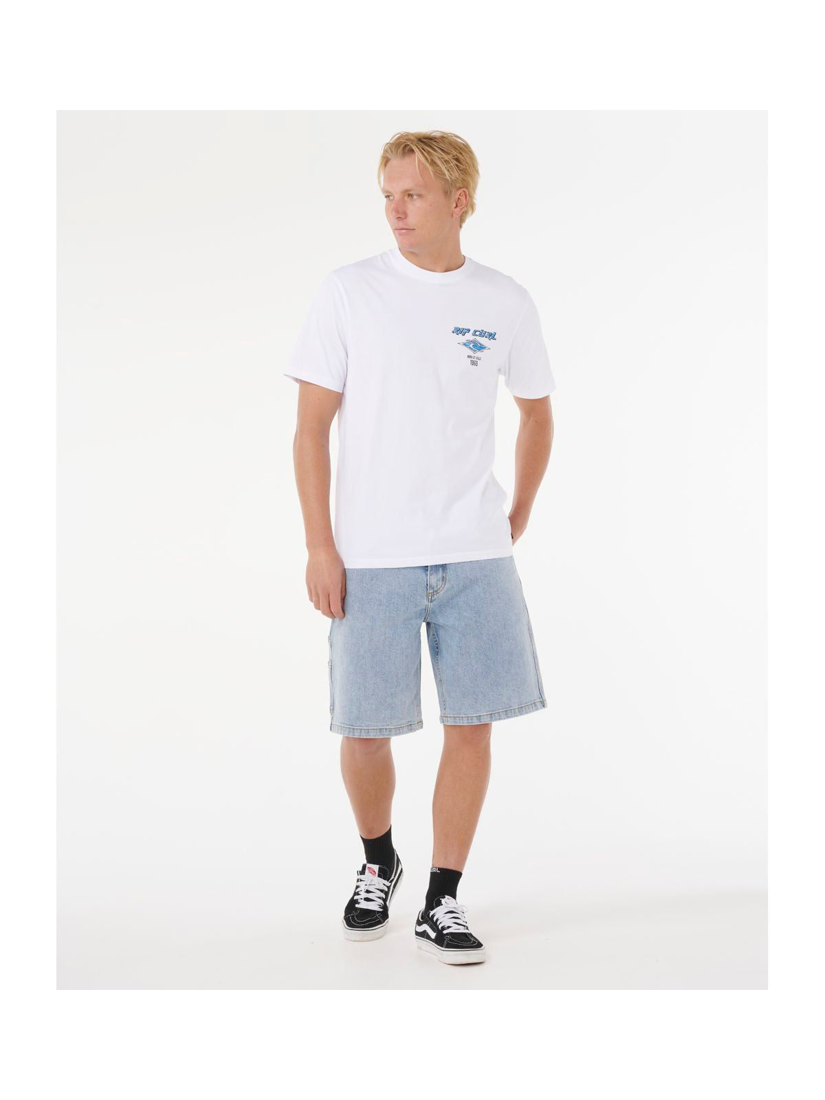 Koszulka RIP CURL Fade Out Icon Tee biały