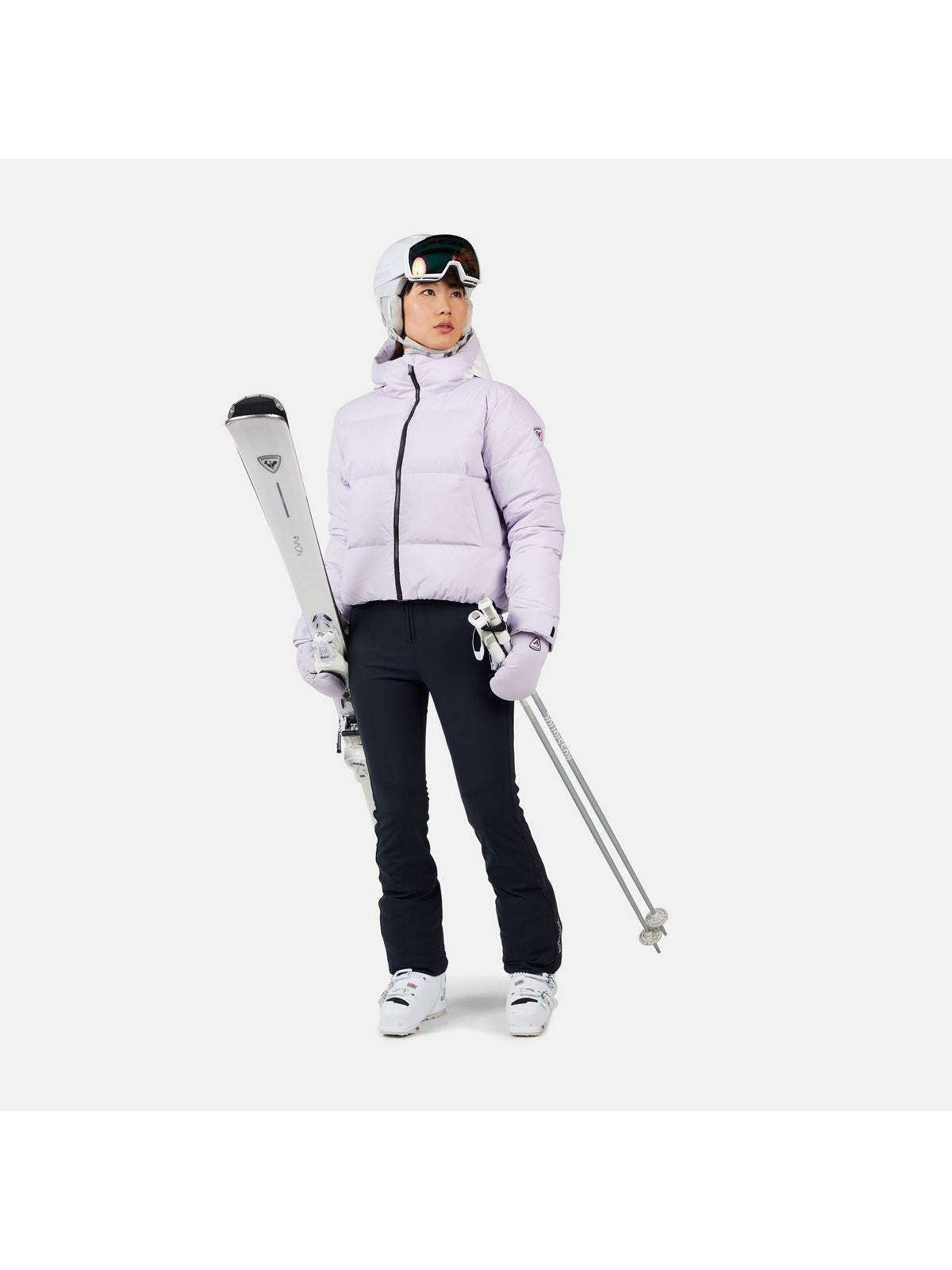 Kurtka narciarska damska ROSSIGNOL W DAILLE DOWN JKT szara