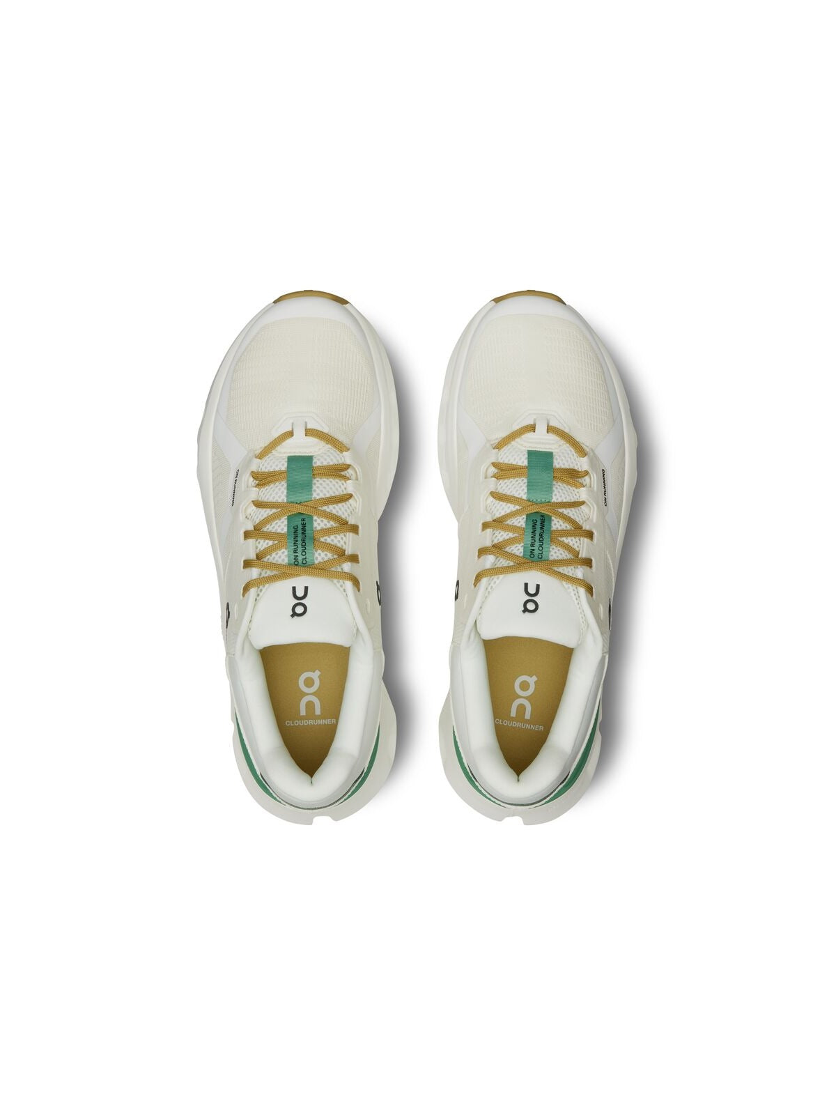 Buty do biegania męskie ON RUNNING Cloudrunner 2 - biało zielone