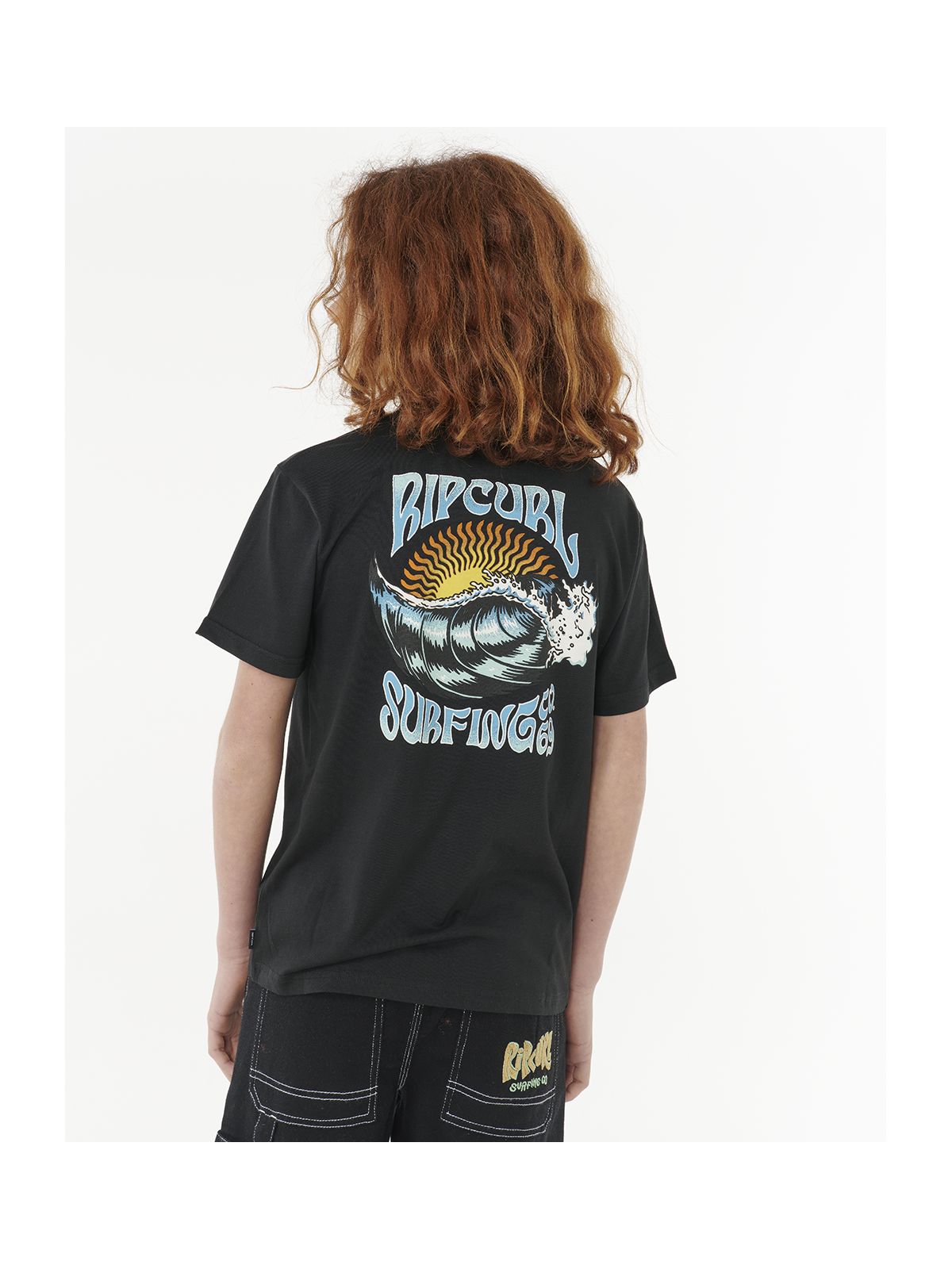Koszulka RIP CURL HAZED & TUBED TEE-BOY czarna