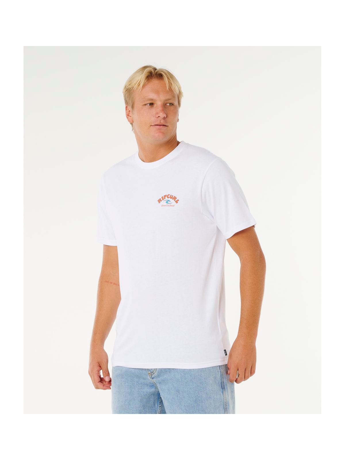 Koszulka męska RIP CURL Shred Til Tee biała