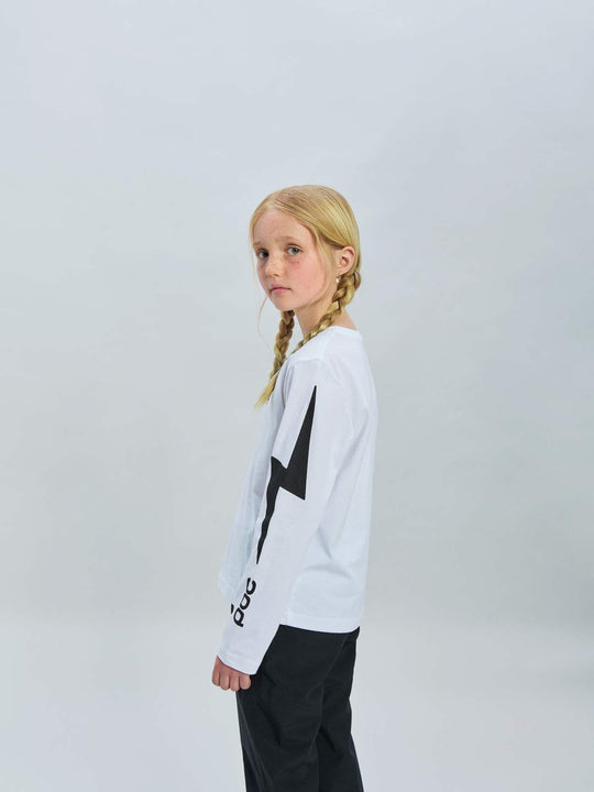 Koszulka dla dzieci POC L/S Tee Jr biały
