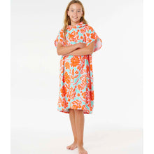 Ponczo dziewczęce RIP CURL Mixed Cotton Hooded Towel-Girl czerwone
