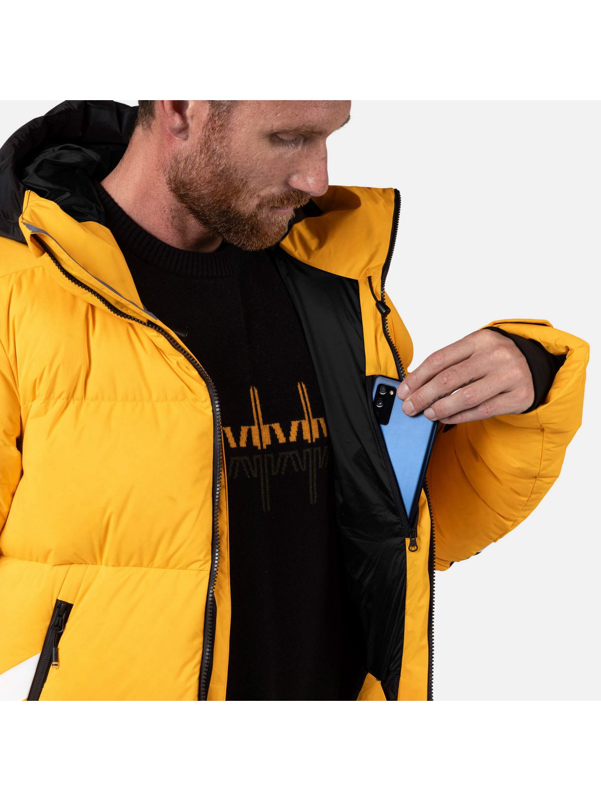 Kurtka męska ROSSIGNOL Daille Down Jkt żółta