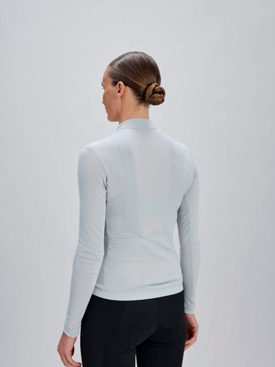 Koszulka rowerowa POC W's Thermal Lite LS Jersey szara
