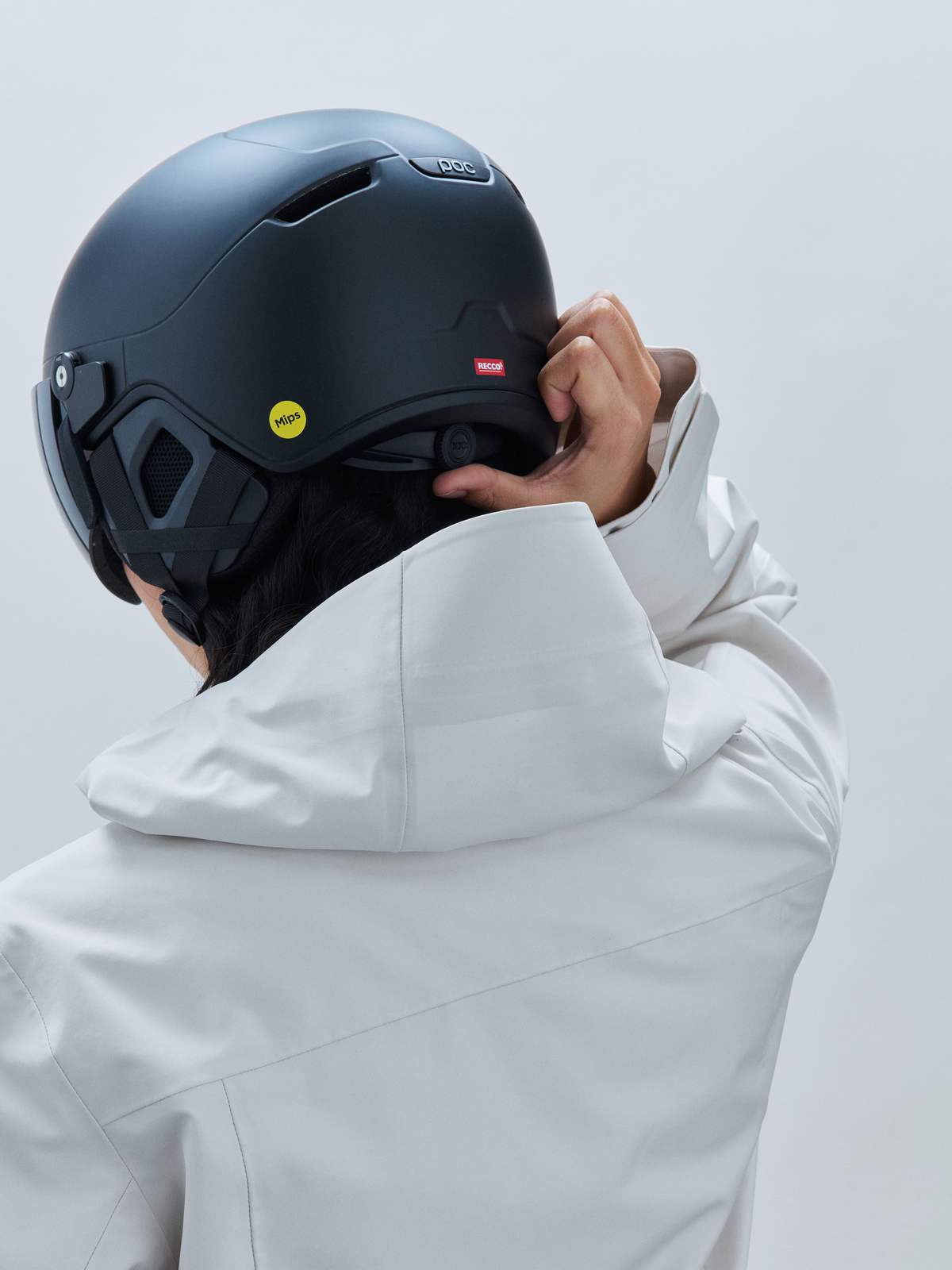 Kask narciarski POC Obex Visor Cat 2 czarny mat