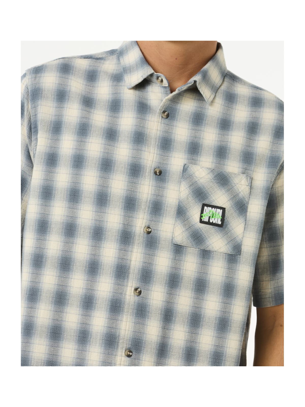 Koszula męska sportowa RIP CURL Raw Energy S/S Plaid Shirt w kratę