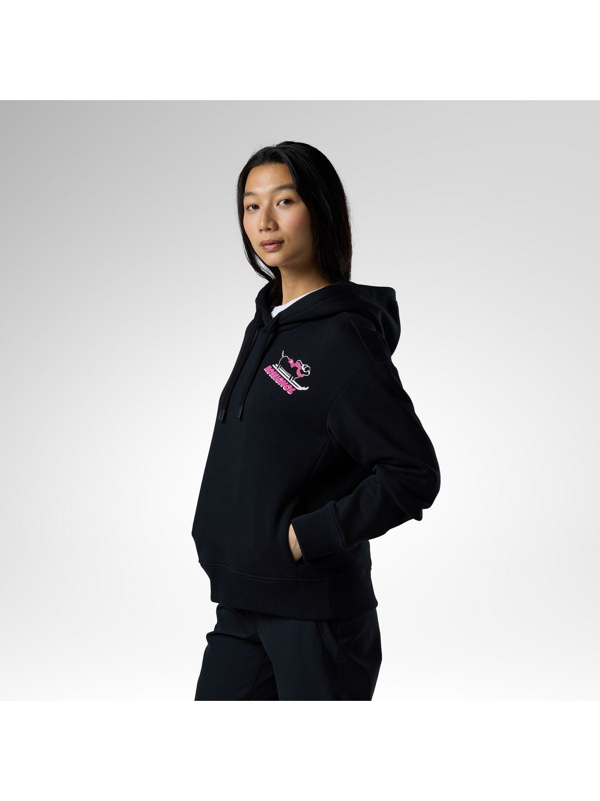 Bluza damska ROSSIGNOL W Waterfall Relax Hoodie czarna