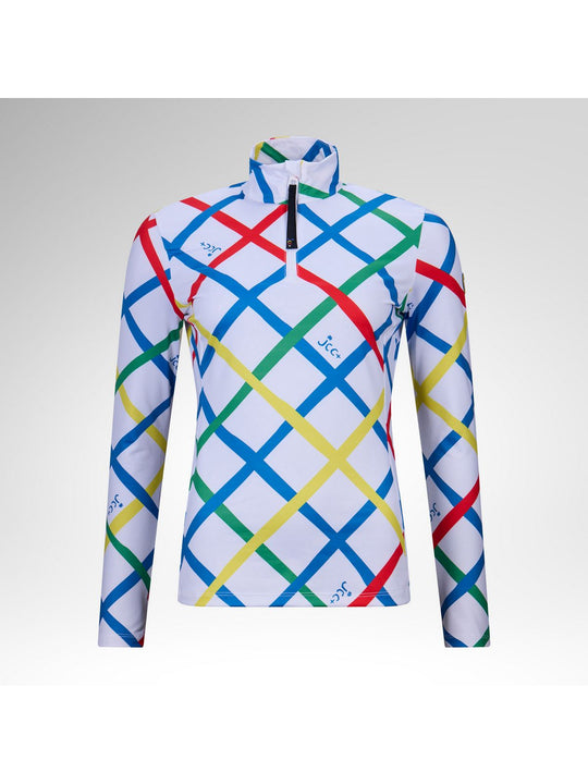 Bluza damska ROSSIGNOL W Jcc Quarter Zip First Layer multikolor
