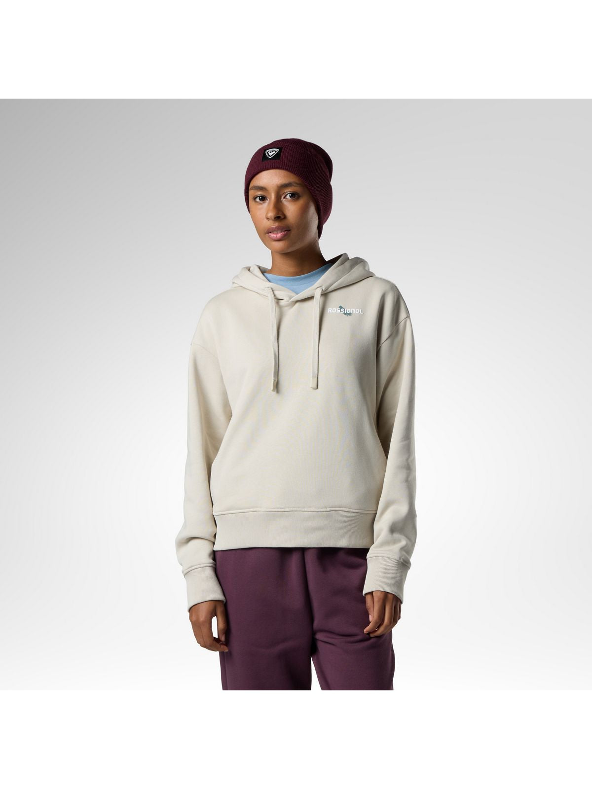 Bluza damska ROSSIGNOL W Waterfall Relax Hoodie szara