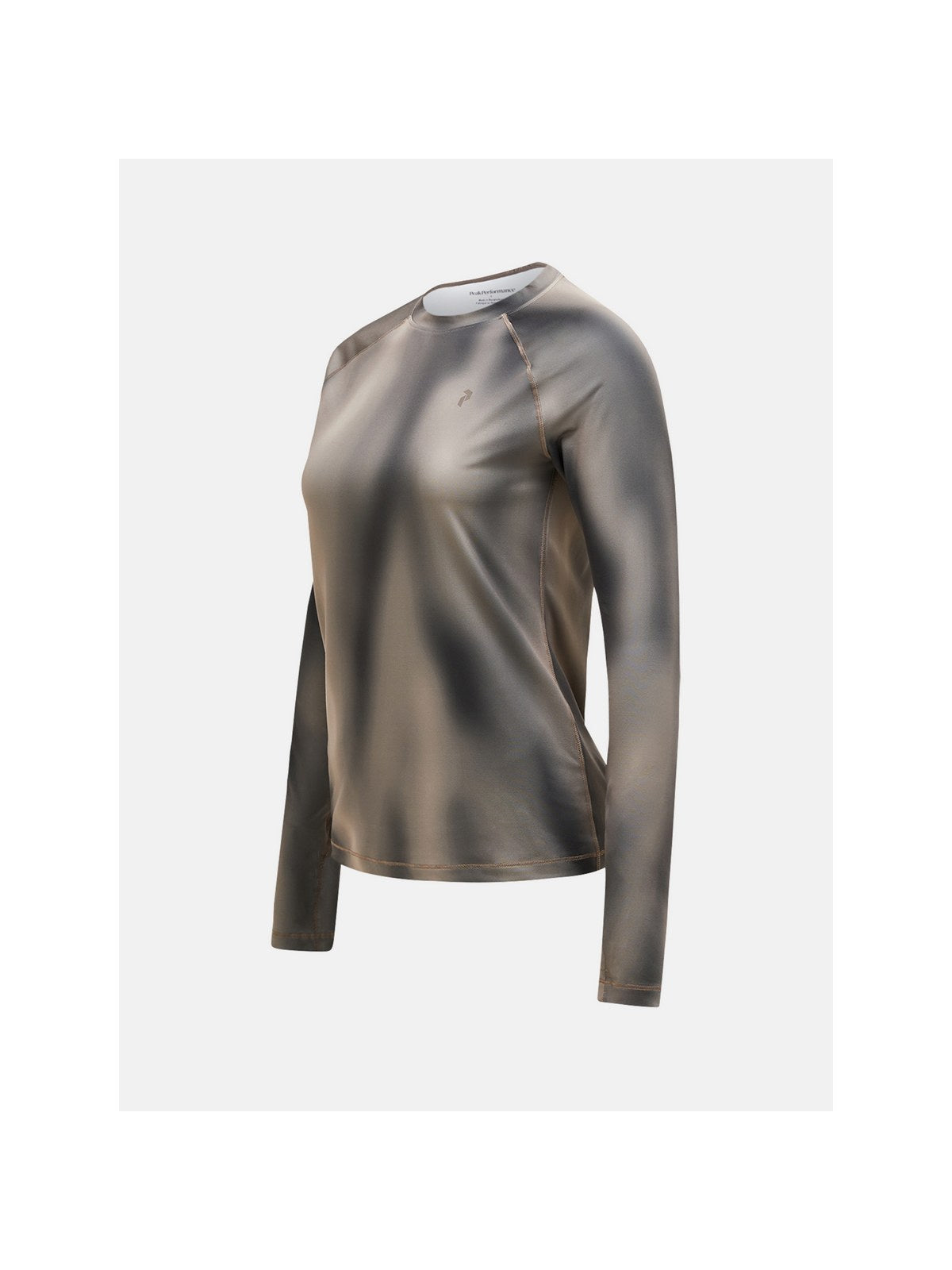 Koszulka termiczna damska PEAK PERFORMANCE Spirit Crew AOP Synthetic Baselayer beżowa