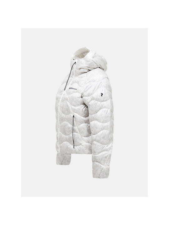 Kurtka puchowa damska PEAK PERFORMANCE 40Y Helium Down Hood Jacket biała
