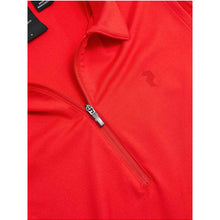 Koszulka PEAK PERFORMANCE W Comfort Zip SL Polo czerwony - Adventure Sports

