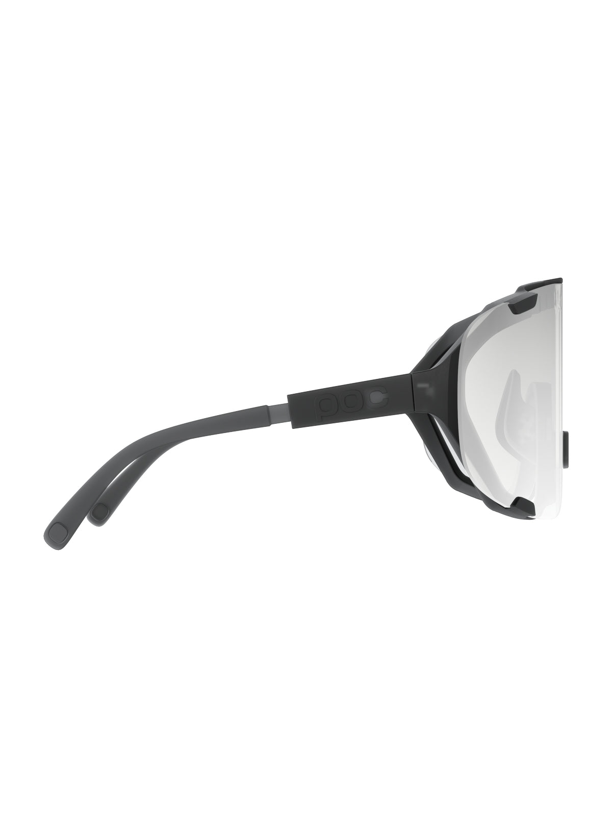 Okulary rowerowe POC Devour Wide Fit Photochromic czarne - Clarity Photochromic/Changeable Grey cat.0-3