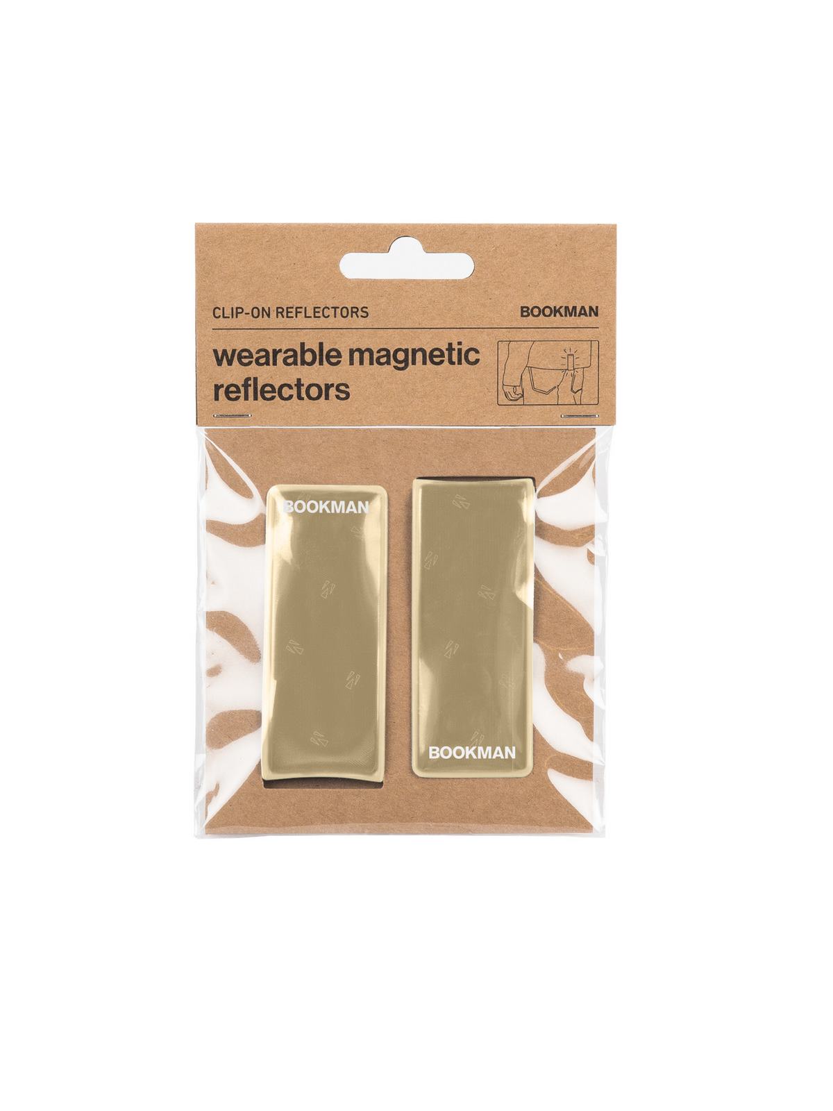 Klip BOOKMAN Clip-on Reflectors beżowy