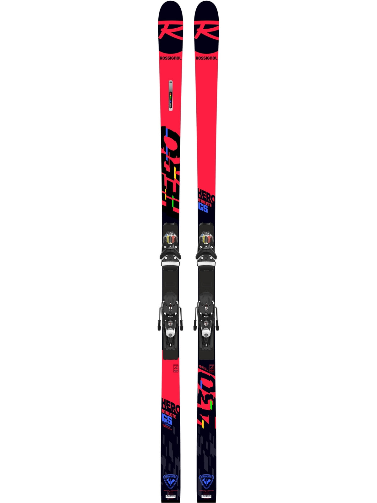 Narty ROSSIGNOL HERO ATHLETE GS(R22) + wiązania LOOK SPX 12 ROCKERACE BLACK ICON - Adventure Sports