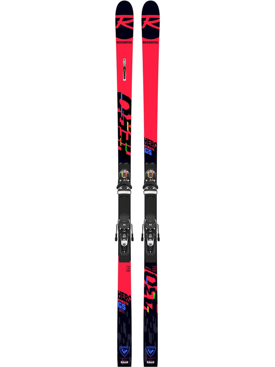 Narty ROSSIGNOL HERO ATHLETE GS(R22) + wiązania LOOK SPX 12 ROCKERACE BLACK ICON - Adventure Sports
