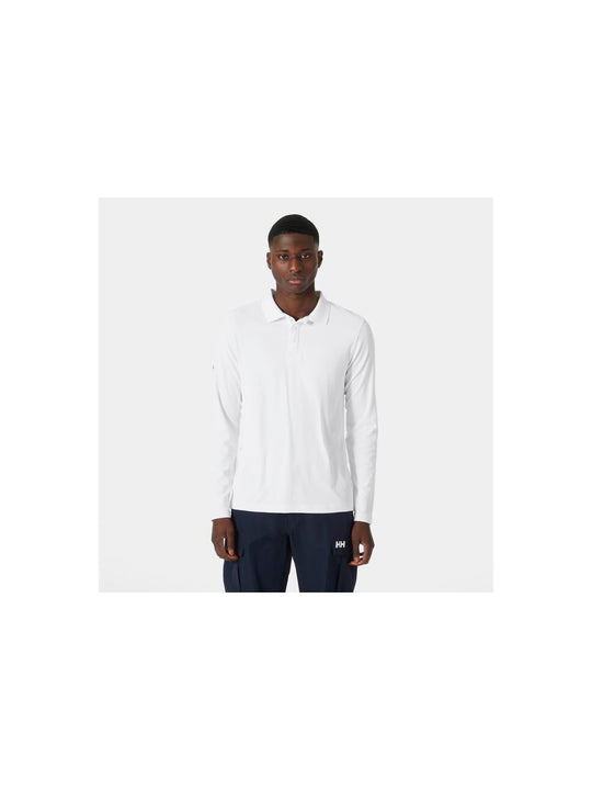 Koszulka męska HELLY HANSEN Crewline Ls Polo  kolor biały
