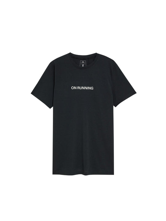 T-Shirt do biegania męski On On Run-T czarny
