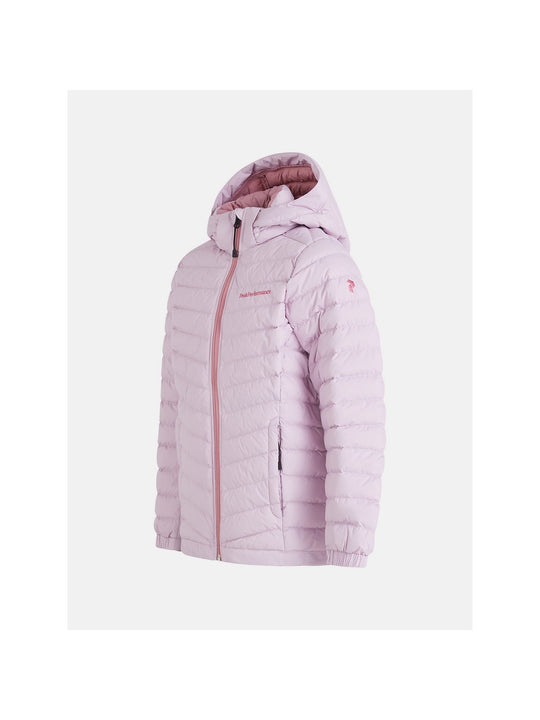 Kurtka puchowa Peak Performance Jr Frost Down Hood Jacket różowa
