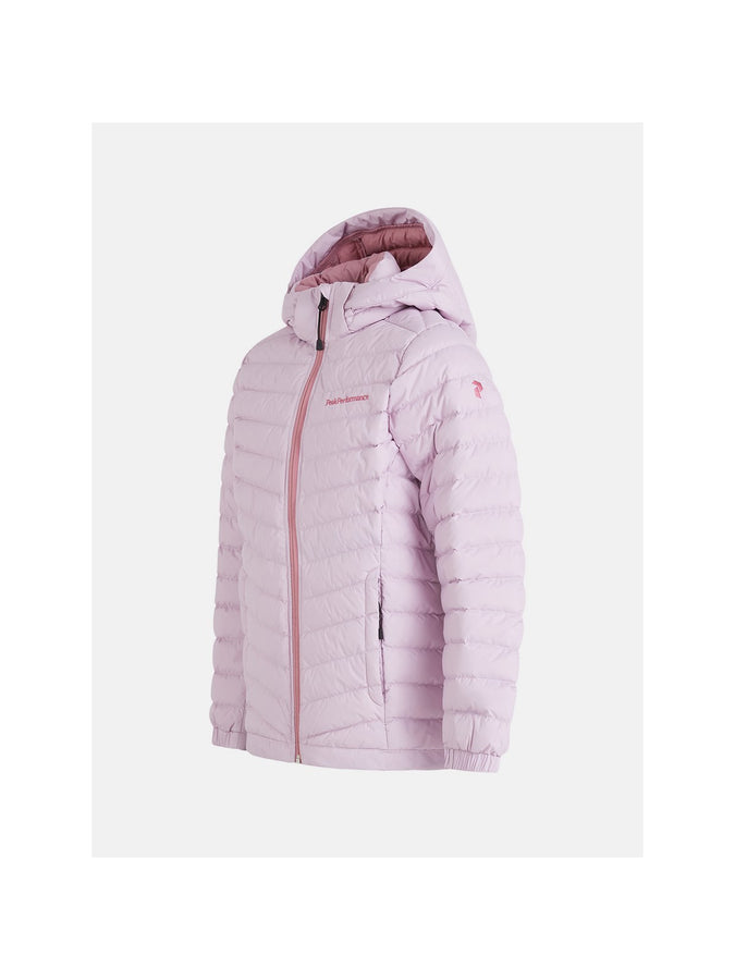 Kurtka puchowa Peak Performance Jr Frost Down Hood Jacket różowa