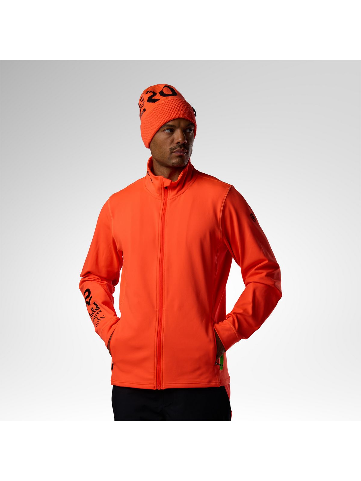Bluza męska ROSSIGNOL M Hero Stretch Fleece Jacket czerwona