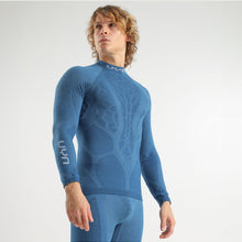 Koszulka UYN Man Elevatyon Biomorph Uw Shirt Long Sl. Turtle Neck niebieski
