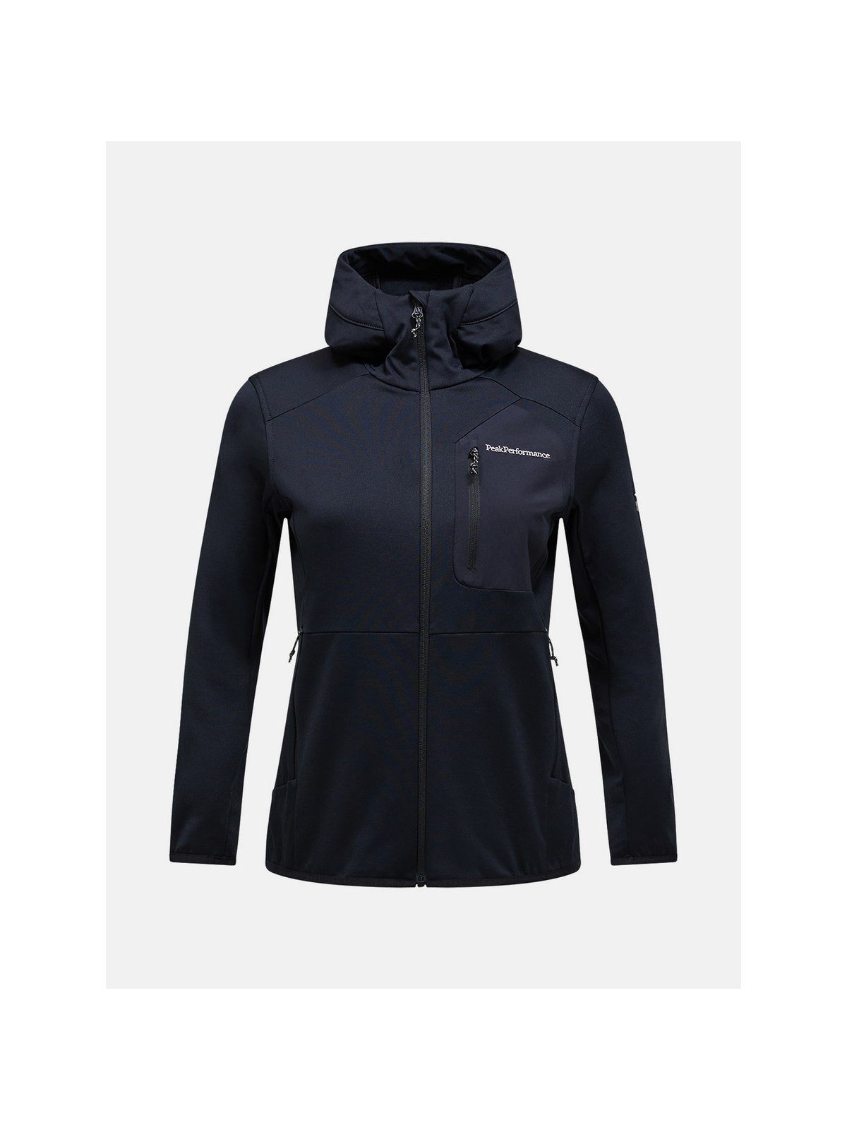adventuresports bluza-peak-performance-w-utility-light-zip-hood-czarny-g80173020-050 front
