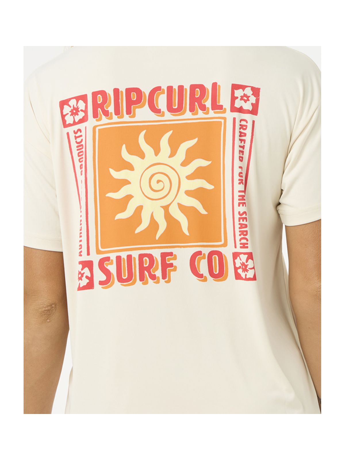 Lycra RIP CURL Cala Vadella Surflite Crop Ss biały