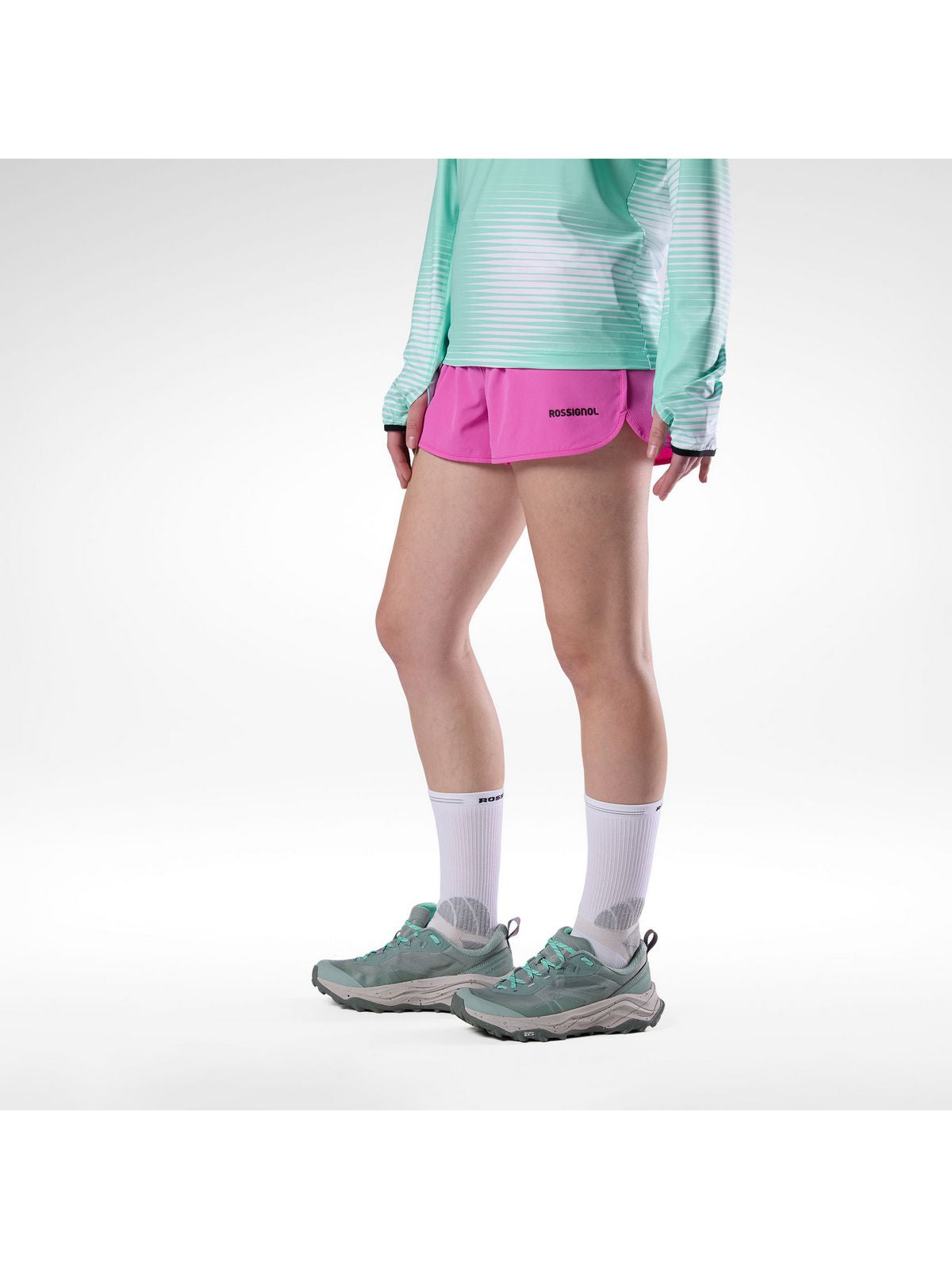 Szorty damskie ROSSIGNOL W Sidelhorn Short 3' różowe