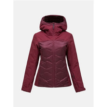 Kurtka narciarska damska PEAK PERFORMANCE Silverchute Helium Down Jacket bordowa
