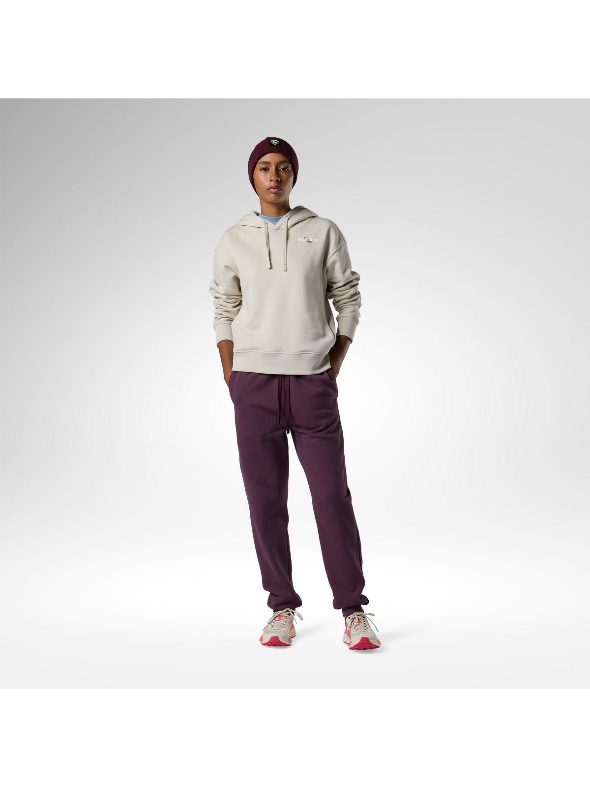 Spodnie damskie ROSSIGNOL W Presset Pullon Pant bordowe