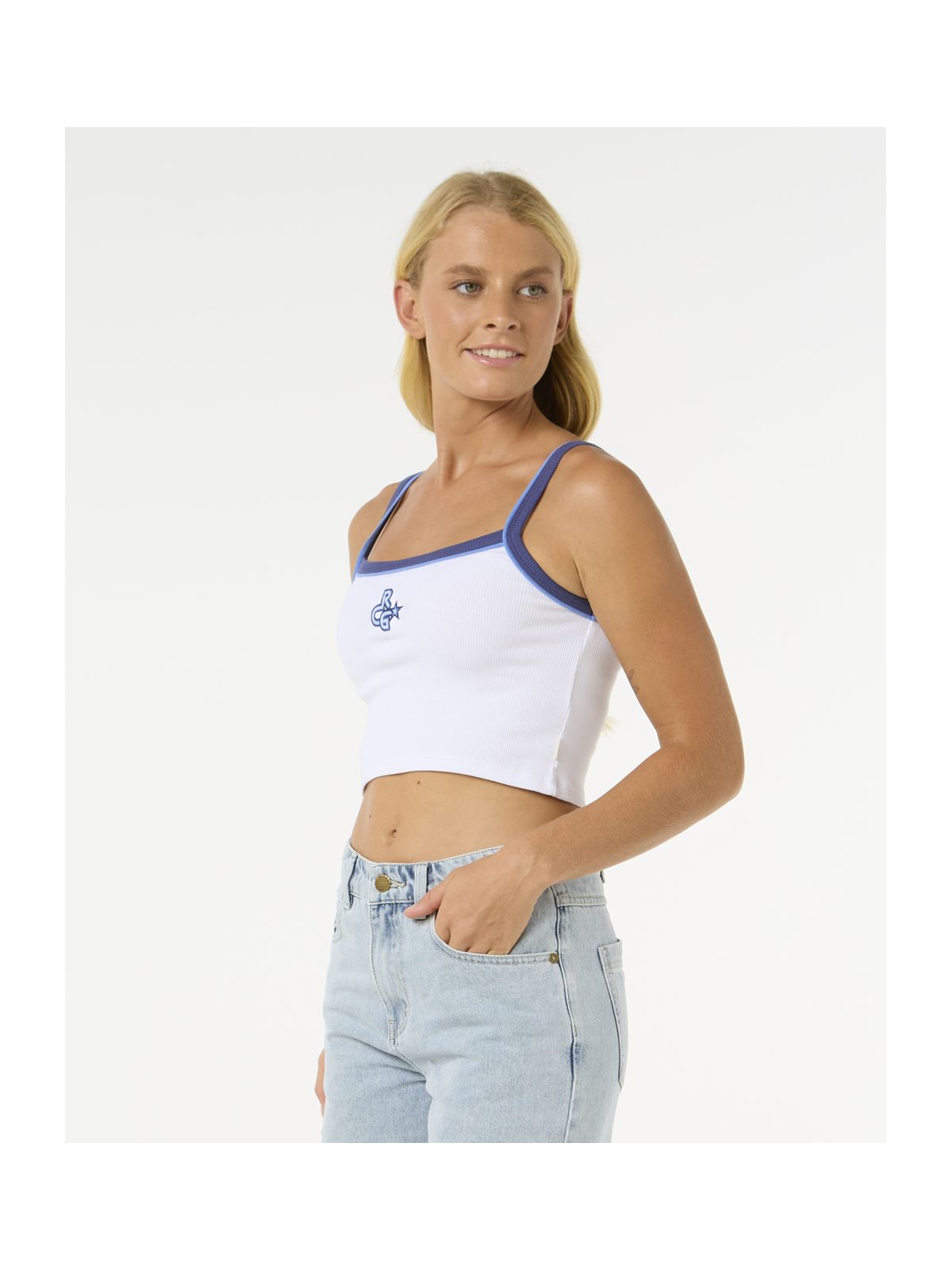 Koszulka RIP CURL Las Dalias Baby Tank biały
