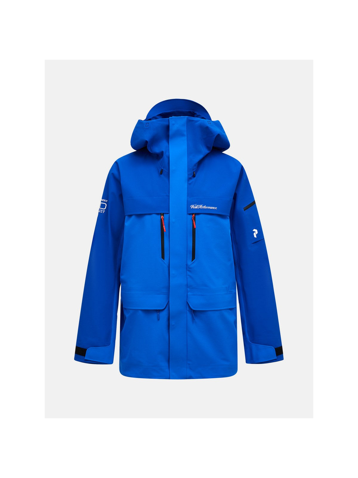 Kurtka narciarska męska PEAK PERFORMANCE 40Y R&D Long GORE-TEX 3L C-KNIT Shell Jacket niebieska