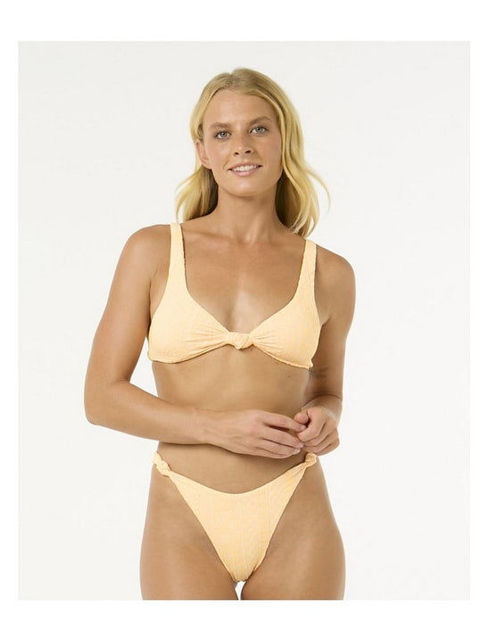 Stanik kąpielowy RIP CURL La Joya Tall Knot Tri żółty
